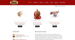 Desktop Screenshot of boutiquesasa.com